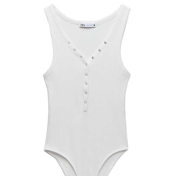 Zara Tops Zara Ribbed Bodysuit Poshmark
